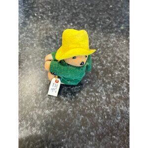 Vintage 1978's Eden Toy Green Paddington Bear 3 Original Tags Original Tag